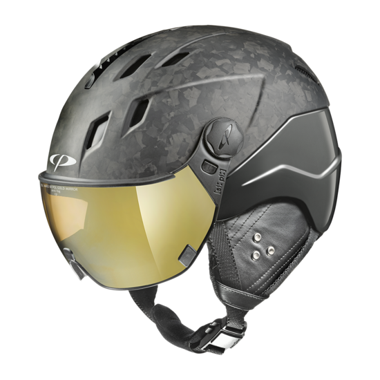 CP Corao+ Carbon Limited Edition! Skihelm met Vizier zwart | Extra veilig! | Meekleurend & Polariserend vizier