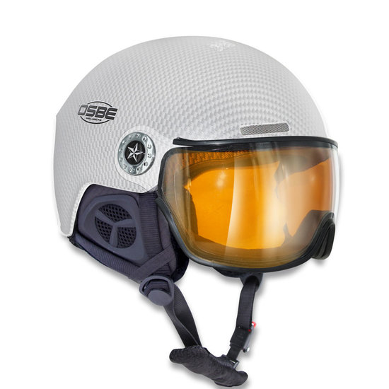 OSBE AIRE VISOR (NEW LIGHT R) SKIHELM - CARBON LOOK WHITE - VIZIER CAT. 1-3 (☁/☀/❄) thumbnail