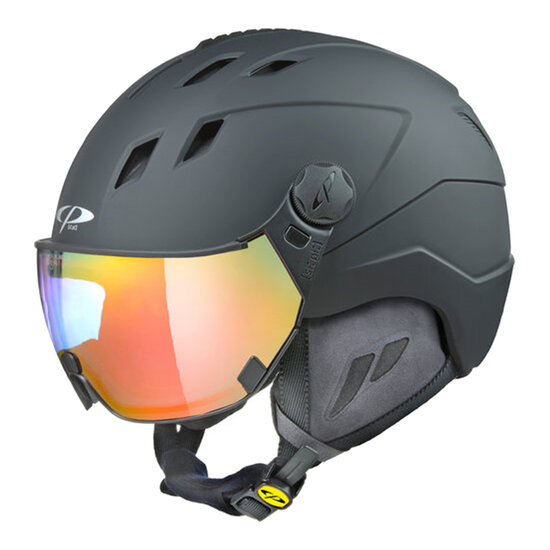 CP Corao skihelm zwart met meekleurend vizier (4 Keuzes)