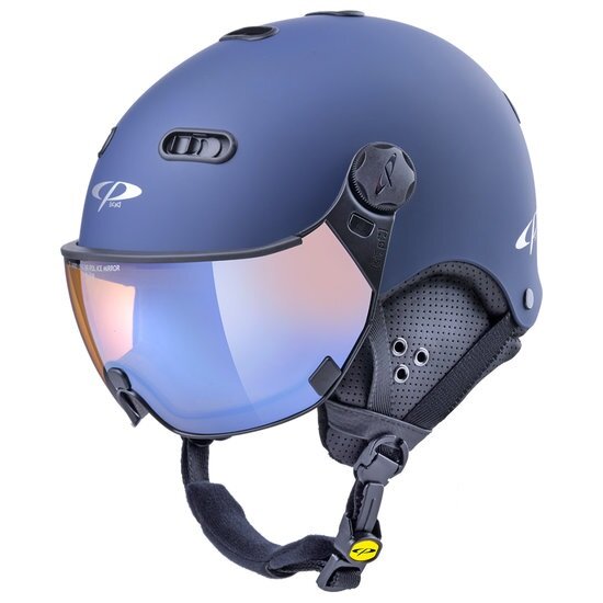 CP Carachillo blauw skihelm - meekleurend & polariserend Vizier (3 Keuzes)