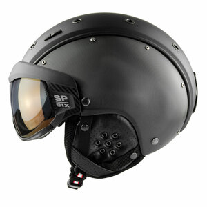 casco SP-6 zwart skihelm met vizier